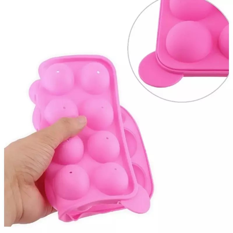 Casa si Gradina - Bucatarie si vesela - Ustensile bucatarie - Forme prajituri - Forma din silicon pentru coacerea prajiturilor de tip cake pops, Gonga® Roz - Infinity.ro