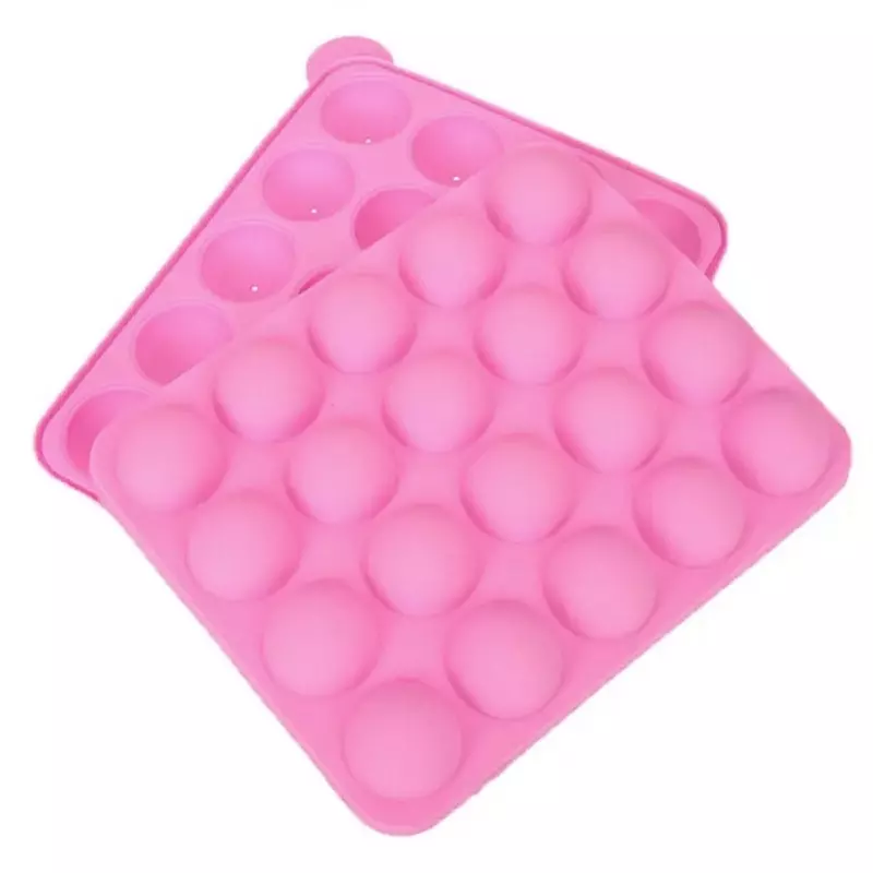 Casa si Gradina - Bucatarie si vesela - Ustensile bucatarie - Forme prajituri - Forma din silicon pentru coacerea prajiturilor de tip cake pops, Gonga® Roz - Infinity.ro