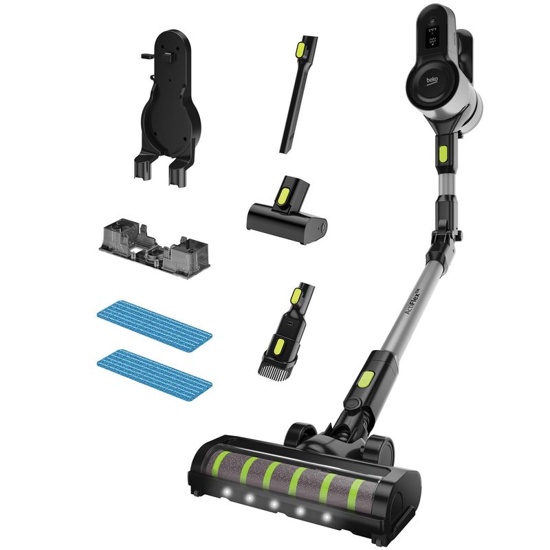 Electronice si Electrocasnice - Ingrijirea locuintei - Aspiratoare - Aspirator Vertical BEKO ErgoClean PRO VRT84225VI, 0.55l, 25.2V, Autonomie Maxima 45 min, Negru-Gri - Infinity.ro