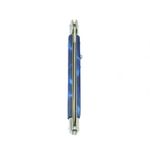Sport si Outdoor - Camping - Cutite, bricege si accesorii - Cutite si bricege - Set doua bricege automat stiletto, Italian Blade, otel inoxidabil, husa inclusa, argintiu si albastru, 33 cm - Infinity.ro