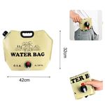 Sport si Outdoor - Camping - Accesorii camping si drumetii - Set 3 saci de apa pliabili 8L, pentru camping si calatorii, bej - Infinity.ro