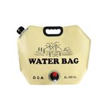 Sport si Outdoor - Camping - Accesorii camping si drumetii - Set 2 saci de apa pliabili 8L, pentru camping si calatorii, bej - Infinity.ro