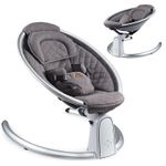 Casa si Gradina - Mobilier - Mobilier copii - Balansoare, leagane si hamace - Leagan Electric multifunctional, Bebelusi 0-12 luni, Acoperis rabatabil, Plasa tantari, Bluetooth, Gri, WePro Store - Infinity.ro