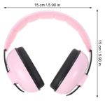 Jucarii, Copii si Bebe - Carucioare si articole de transport - Accesorii transport copii - Casti antifonice bebelusi, Copii 3-48 luni, Model ajustabil, Protectie auditiva, 25dB, Roz, WePro Store - Infinity.ro