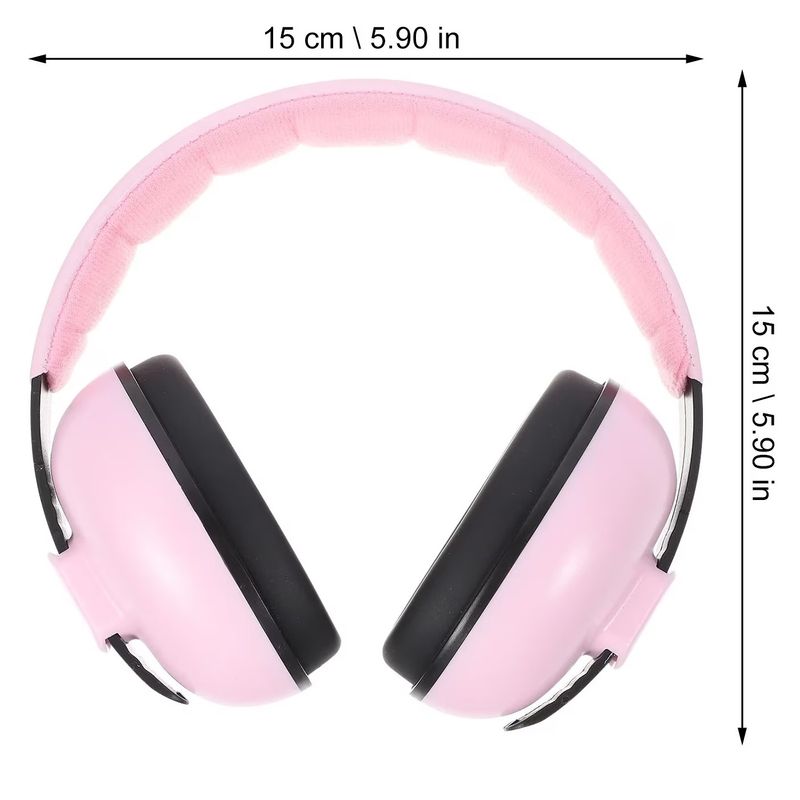 Jucarii, Copii si Bebe - Carucioare si articole de transport - Accesorii transport copii - Casti antifonice bebelusi, Copii 3-48 luni, Model ajustabil, Protectie auditiva, 25dB, Roz, WePro Store - Infinity.ro