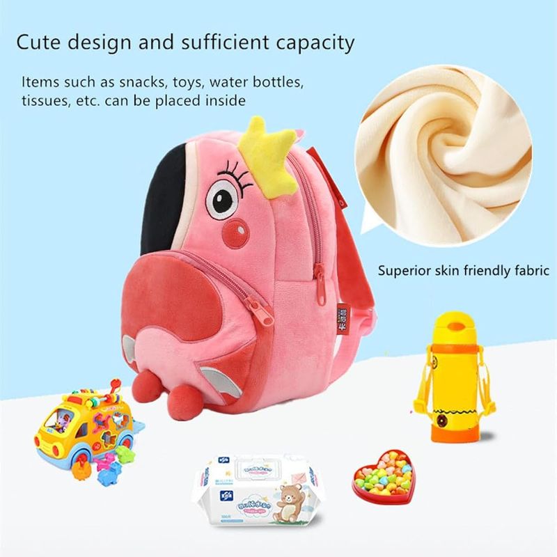 Fashion, accesorii si bijuterii - Copii - Accesorii copii - Genti si rucsacuri copii - Ghiozdan Gradinita pentru Copii prescolari WePro Store, Model Flamingo, plus, 26x24x10 - Infinity.ro