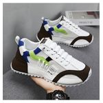 Fashion, accesorii si bijuterii - Barbati - Incaltaminte barbati - Sneakers si tenisi barbati - Pantofi sport, sneakers MBrands din piele sintetica, sireturi elastice 39 Alb - Infinity.ro