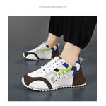 Fashion, accesorii si bijuterii - Barbati - Incaltaminte barbati - Sneakers si tenisi barbati - Pantofi sport, sneakers MBrands din piele sintetica, sireturi elastice 39 Alb - Infinity.ro