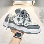 Fashion, accesorii si bijuterii - Femei - Incaltaminte femei - Sneakers si tenisi femei - Pantofi sport, sneakers, BBoy MBrands din piele sintetica Gri 43 - Infinity.ro