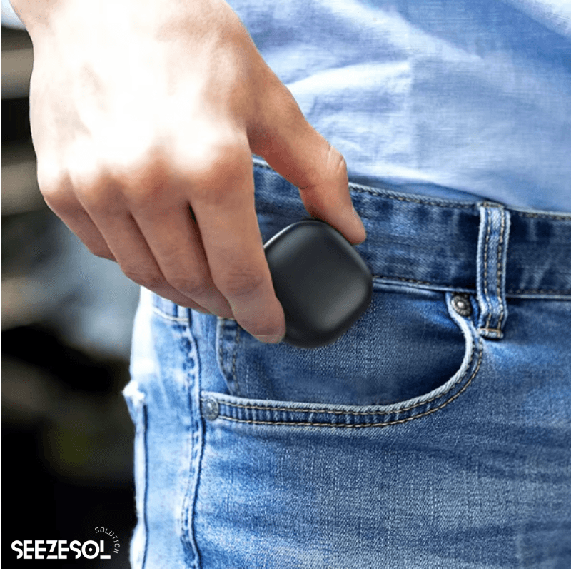 Laptop, Telefoane si Tablete - Wearables si gadgeturi - Gadgeturi - Accesorii SMART - Inel Inteligent Seezesol Solution™,Bluetooth, Aplicatie QRing, Cutie Incarcare Wireless, 5 ATM, IP68, Marime 11, D 20.6 mm - Infinity.ro