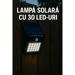 Casa si Gradina - Corpuri si surse de iluminat - Iluminat exterior - Lampi solare - Lampa Solara Exterior, 3 Moduri Iluminare, Senzor Miscare, IP65, Iluminare puternica, Montaj Usor - Infinity.ro