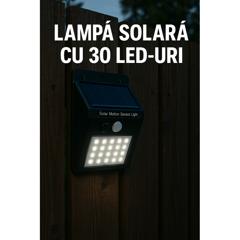 Casa si Gradina - Corpuri si surse de iluminat - Iluminat exterior - Lampi solare - Lampa Solara Exterior, 3 Moduri Iluminare, Senzor Miscare, IP65, Iluminare puternica, Montaj Usor - Infinity.ro