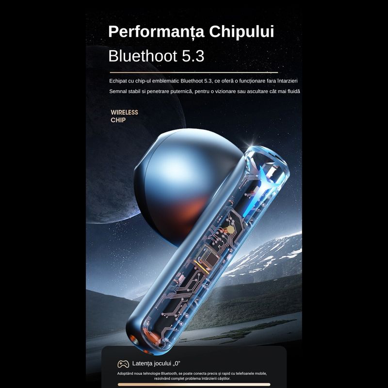 TV, Audio-Video si Foto - Portabile audio - Casti audio - Casti Wireless audio, Control prin atingere, Incarcare USB Type-C, Sunet Surround Dolby Atmos, IPX4, Argintiu - Infinity.ro