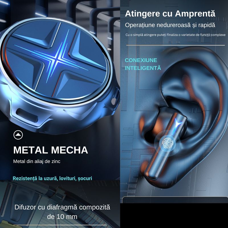 TV, Audio-Video si Foto - Portabile audio - Casti audio - Casti Wireless audio, Control prin atingere, Incarcare USB Type-C, Sunet Surround Dolby Atmos, IPX4, Argintiu - Infinity.ro