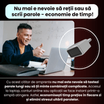 PC, gaming si accesorii - Periferice PC - Memorii USB - Cititor de amprente USB-C model U10, securitate avansata, portabil, compatibil Android si IOS, plug & play, gri - Infinity.ro