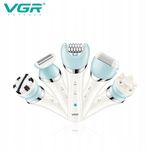 Ingrijire personala si Cosmetice - Aparate & accesorii ingrijire personala - Epilatoare si accesorii - Epilatoare - Epilator VGR V-703, 5 in 1, Pentru Picioare, corp, bikini, axile,  waterproof IPX 4, acumulator 1400mAh - Infinity.ro