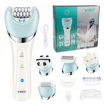Ingrijire personala si Cosmetice - Aparate & accesorii ingrijire personala - Epilatoare si accesorii - Epilatoare - Epilator VGR V-703, 5 in 1, Pentru Picioare, corp, bikini, axile,  waterproof IPX 4, acumulator 1400mAh - Infinity.ro