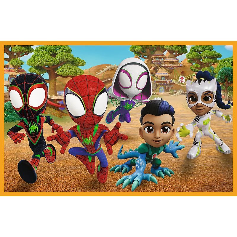 Jucarii, Copii si Bebe - Jucarii si jocuri - Jocuri si puzzle - Puzzle - Puzzle trefl 2x24 spidey and his amazing friends dino-webs spidey si dinozaurii - Infinity.ro