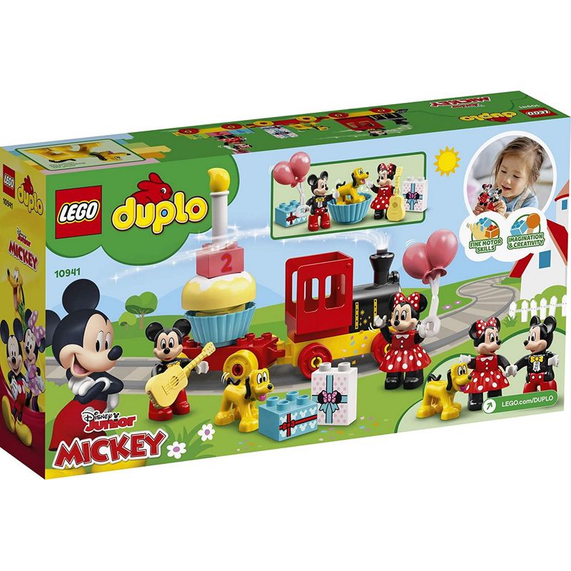 Jucarii, Copii si Bebe - Jucarii si jocuri - Seturi de constructie si cuburi - Seturi de constructie - Lego duplo  trenul zilei aniversare mickey si minnie 10941 - Infinity.ro