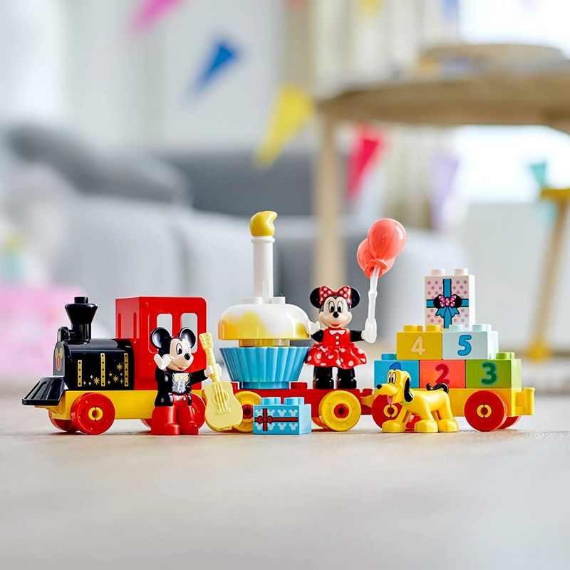 Jucarii, Copii si Bebe - Jucarii si jocuri - Seturi de constructie si cuburi - Seturi de constructie - Lego duplo  trenul zilei aniversare mickey si minnie 10941 - Infinity.ro
