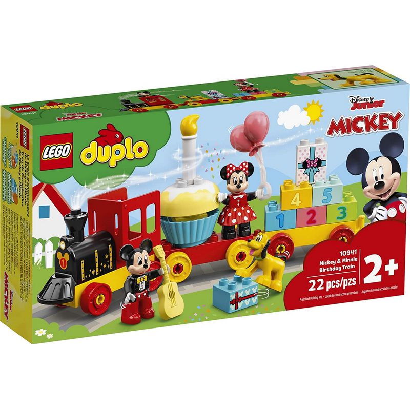Jucarii, Copii si Bebe - Jucarii si jocuri - Seturi de constructie si cuburi - Seturi de constructie - Lego duplo  trenul zilei aniversare mickey si minnie 10941 - Infinity.ro