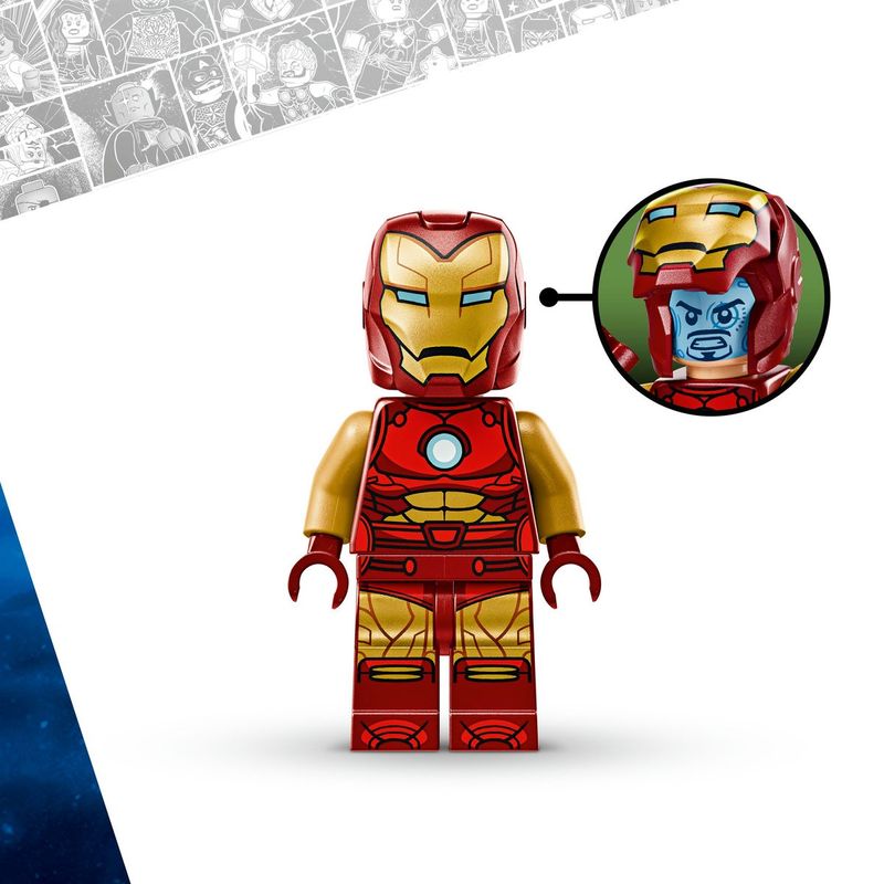 Jucarii, Copii si Bebe - Jucarii si jocuri - Seturi de constructie si cuburi - Seturi de constructie - Lego super heroes robotul iron man vs. ultron 76307 - Infinity.ro