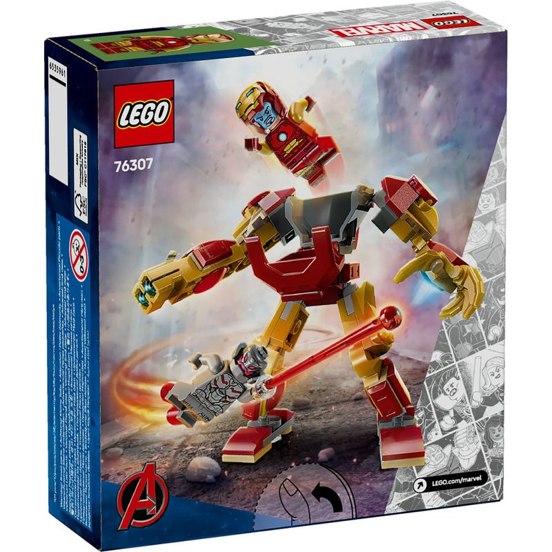 Jucarii, Copii si Bebe - Jucarii si jocuri - Seturi de constructie si cuburi - Seturi de constructie - Lego super heroes robotul iron man vs. ultron 76307 - Infinity.ro