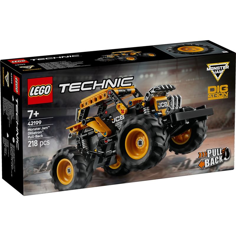 Jucarii, Copii si Bebe - Jucarii si jocuri - Seturi de constructie si cuburi - Seturi de constructie - Lego technic monster jam digatron pull-back 42199 - Infinity.ro