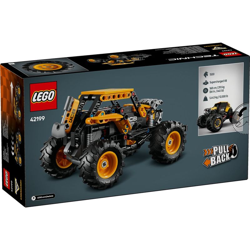 Jucarii, Copii si Bebe - Jucarii si jocuri - Seturi de constructie si cuburi - Seturi de constructie - Lego technic monster jam digatron pull-back 42199 - Infinity.ro