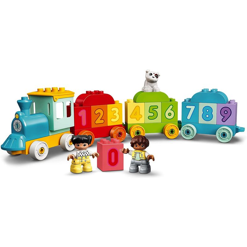 Jucarii, Copii si Bebe - Jucarii si jocuri - Seturi de constructie si cuburi - Seturi de constructie - Lego duplo primul meu tren cu numere - invata sa numeri 10954 - Infinity.ro