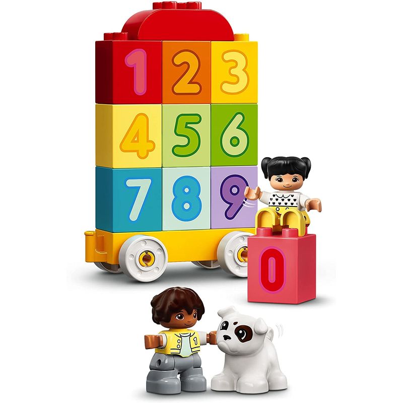 Jucarii, Copii si Bebe - Jucarii si jocuri - Seturi de constructie si cuburi - Seturi de constructie - Lego duplo primul meu tren cu numere - invata sa numeri 10954 - Infinity.ro