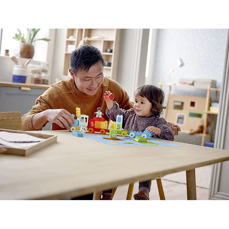 Jucarii, Copii si Bebe - Jucarii si jocuri - Seturi de constructie si cuburi - Seturi de constructie - Lego duplo primul meu tren cu numere - invata sa numeri 10954 - Infinity.ro