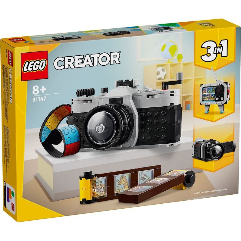 Jucarii, Copii si Bebe - Jucarii si jocuri - Seturi de constructie si cuburi - Seturi de constructie - Lego creator 3in1 aparat foto retro 31147 - Infinity.ro