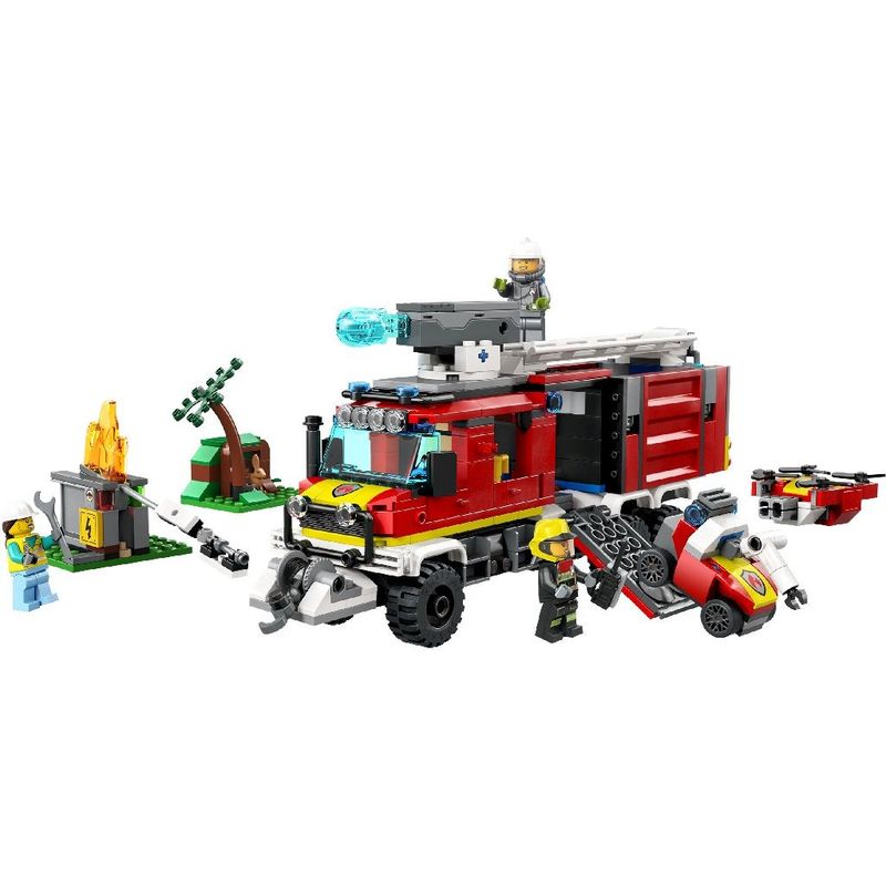 Jucarii, Copii si Bebe - Jucarii si jocuri - Seturi de constructie si cuburi - Seturi de constructie - Lego city masina unitatii de pompieri 60374 - Infinity.ro