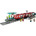 Jucarii, Copii si Bebe - Jucarii si jocuri - Seturi de constructie si cuburi - Seturi de constructie - Lego city trains statie si tramvai in centrul orasului 60423 - Infinity.ro