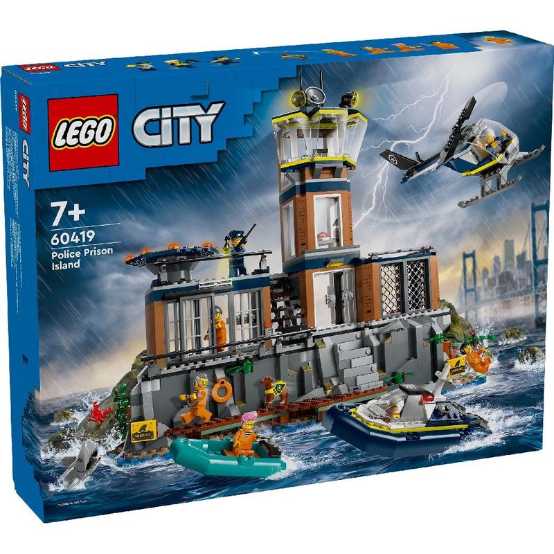 Jucarii, Copii si Bebe - Jucarii si jocuri - Seturi de constructie si cuburi - Seturi de constructie - Lego city insula inchisoare 60419 - Infinity.ro