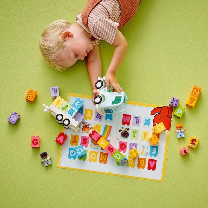 Jucarii, Copii si Bebe - Jucarii si jocuri - Seturi de constructie si cuburi - Seturi de constructie - Lego duplo camion cu alfabet 10421 - Infinity.ro