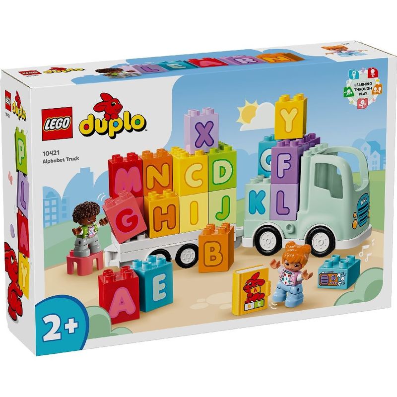 Jucarii, Copii si Bebe - Jucarii si jocuri - Seturi de constructie si cuburi - Seturi de constructie - Lego duplo camion cu alfabet 10421 - Infinity.ro