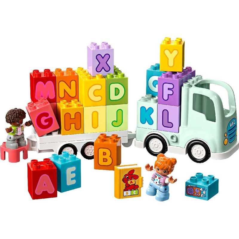 Jucarii, Copii si Bebe - Jucarii si jocuri - Seturi de constructie si cuburi - Seturi de constructie - Lego duplo camion cu alfabet 10421 - Infinity.ro