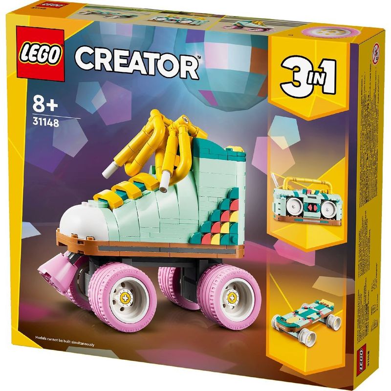 Jucarii, Copii si Bebe - Jucarii si jocuri - Seturi de constructie si cuburi - Seturi de constructie - Lego creator 3in1 patina cu rotile retro 31148 - Infinity.ro