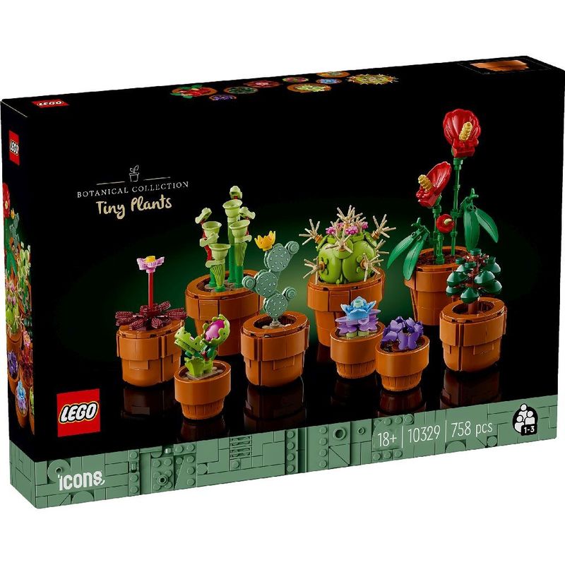 Jucarii, Copii si Bebe - Jucarii si jocuri - Seturi de constructie si cuburi - Seturi de constructie - Lego icons plante de mici dimensiuni 10329 - Infinity.ro
