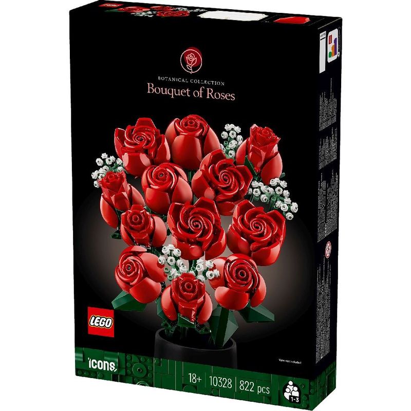 Jucarii, Copii si Bebe - Jucarii si jocuri - Seturi de constructie si cuburi - Seturi de constructie - Lego icons buchet de trandafiri 10328 - Infinity.ro