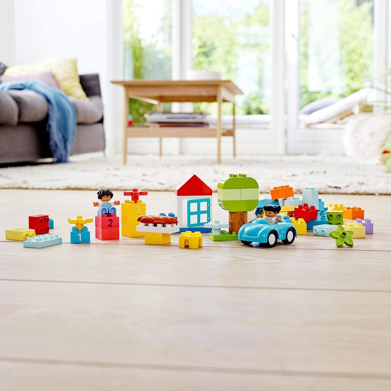 Jucarii, Copii si Bebe - Jucarii si jocuri - Seturi de constructie si cuburi - Seturi de constructie - Lego duplo cutie in forma de caramida 10913 - Infinity.ro