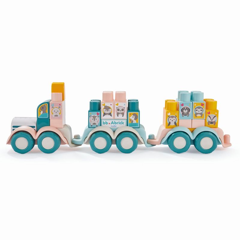 Jucarii, Copii si Bebe - Jucarii si jocuri - Seturi de constructie si cuburi - Seturi de constructie - Ecoiffier tren cu animale - Infinity.ro