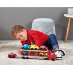 Jucarii, Copii si Bebe - Jucarii si jocuri - Seturi de constructie si cuburi - Seturi de constructie - Ecoiffier abrick transportator auto platforma - Infinity.ro