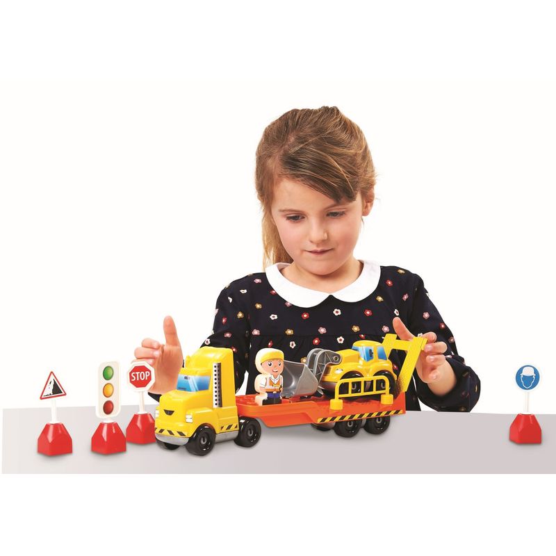 Jucarii, Copii si Bebe - Jucarii si jocuri - Seturi de constructie si cuburi - Seturi de constructie - Ecoiffier abrick camion de construit - Infinity.ro
