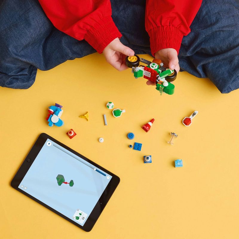 Jucarii, Copii si Bebe - Jucarii si jocuri - Seturi de constructie si cuburi - Seturi de constructie - Lego super mario mario kart yoshi bike 72031 - Infinity.ro