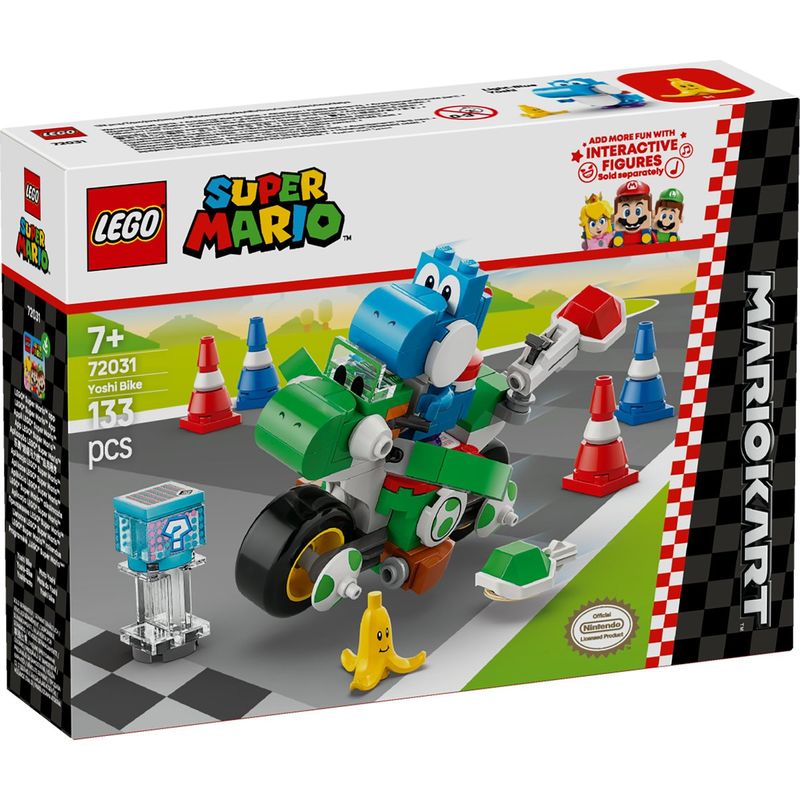 Jucarii, Copii si Bebe - Jucarii si jocuri - Seturi de constructie si cuburi - Seturi de constructie - Lego super mario mario kart yoshi bike 72031 - Infinity.ro