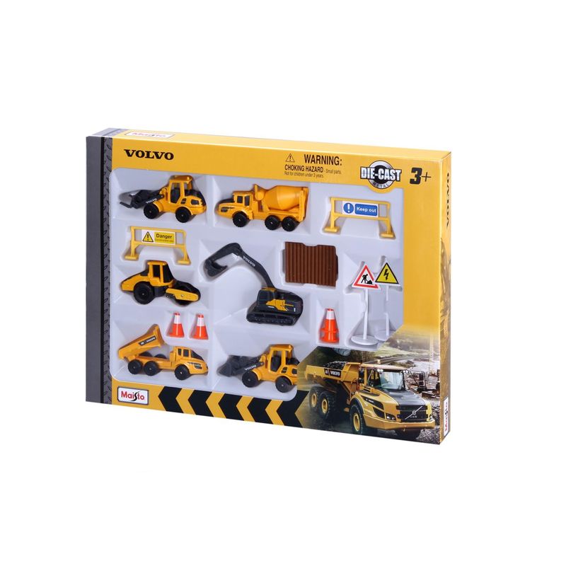 Jucarii, Copii si Bebe - Jucarii si jocuri - Vehicule si jucarii cu telecomanda - Masinute - Maisto set utilaje de constructii volvo - Infinity.ro