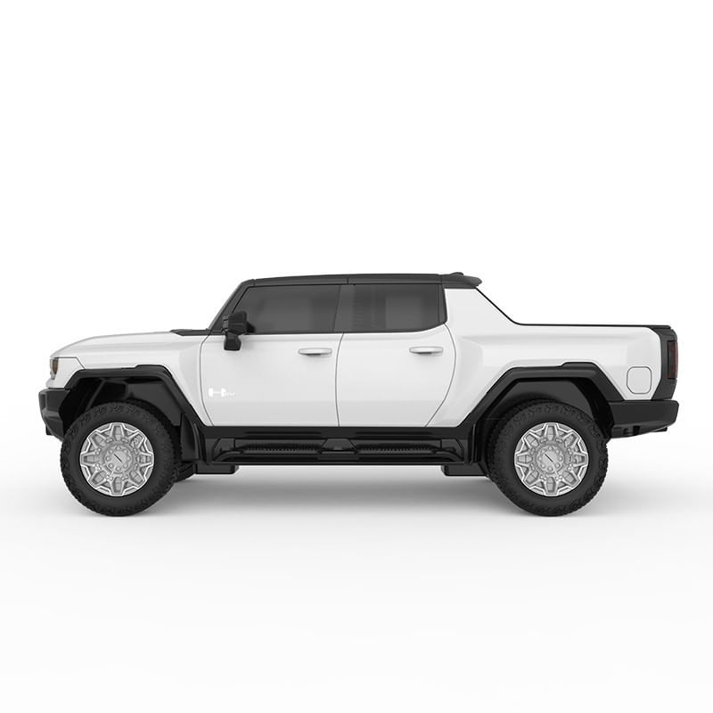 Jucarii, Copii si Bebe - Jucarii si jocuri - Vehicule si jucarii cu telecomanda - Masinute - Masina cu telecomanda hummer ev alb cu scara 1 la 24 - Infinity.ro